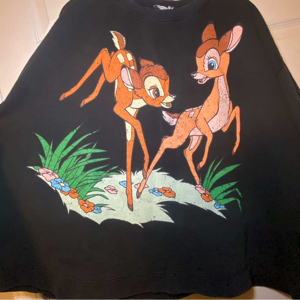 Disney Bambi Black and Brown Hoodie - Picture 6 of 7